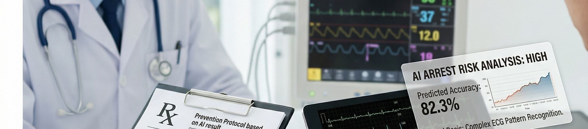 Development of AI Cardiac Arrest Prediction Program with over 80% accuracy
